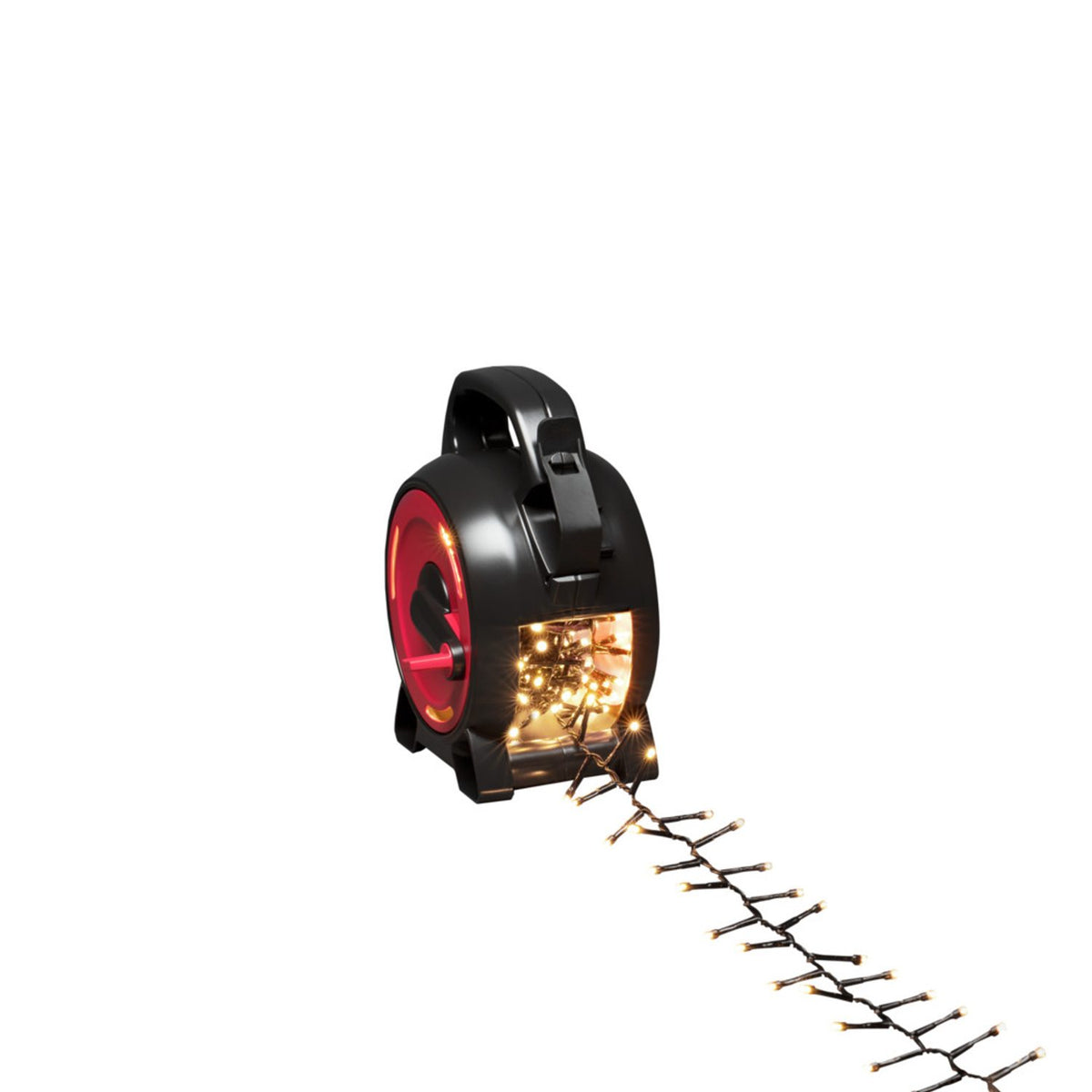 med Sladdvinda Cluster LED Svart Kabel Ljusslinga Ute 4.38m, Varmvit