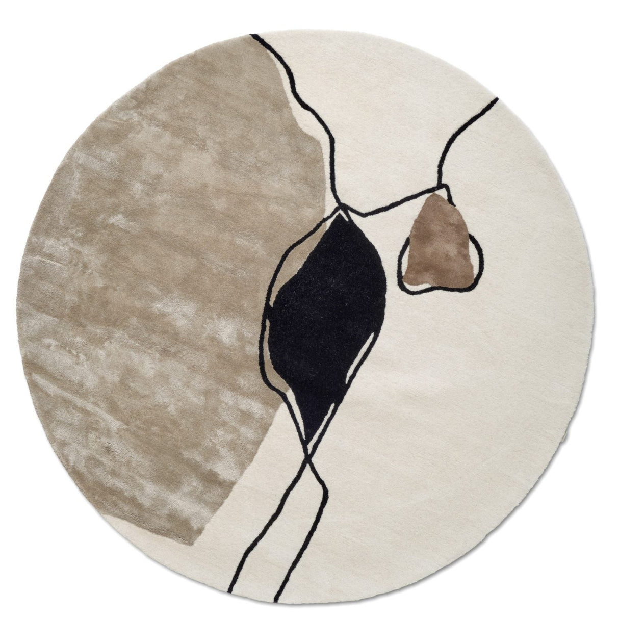 Abstract Ivory Rund Matta