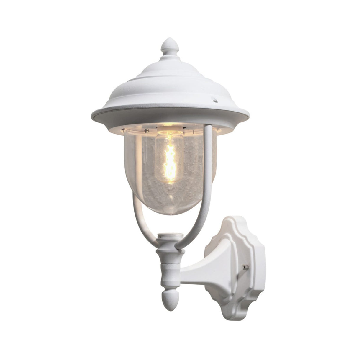 Parma E27 Vägglampa Ute Upp, Vit