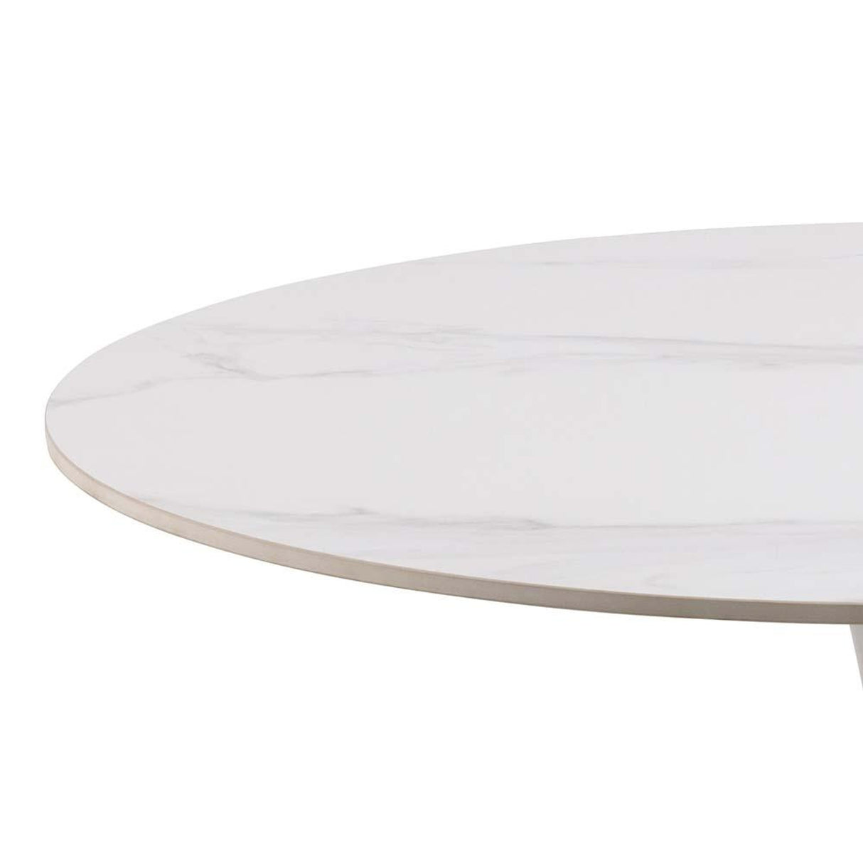 Rennes Matbord Rund 90 cm Vit Unico