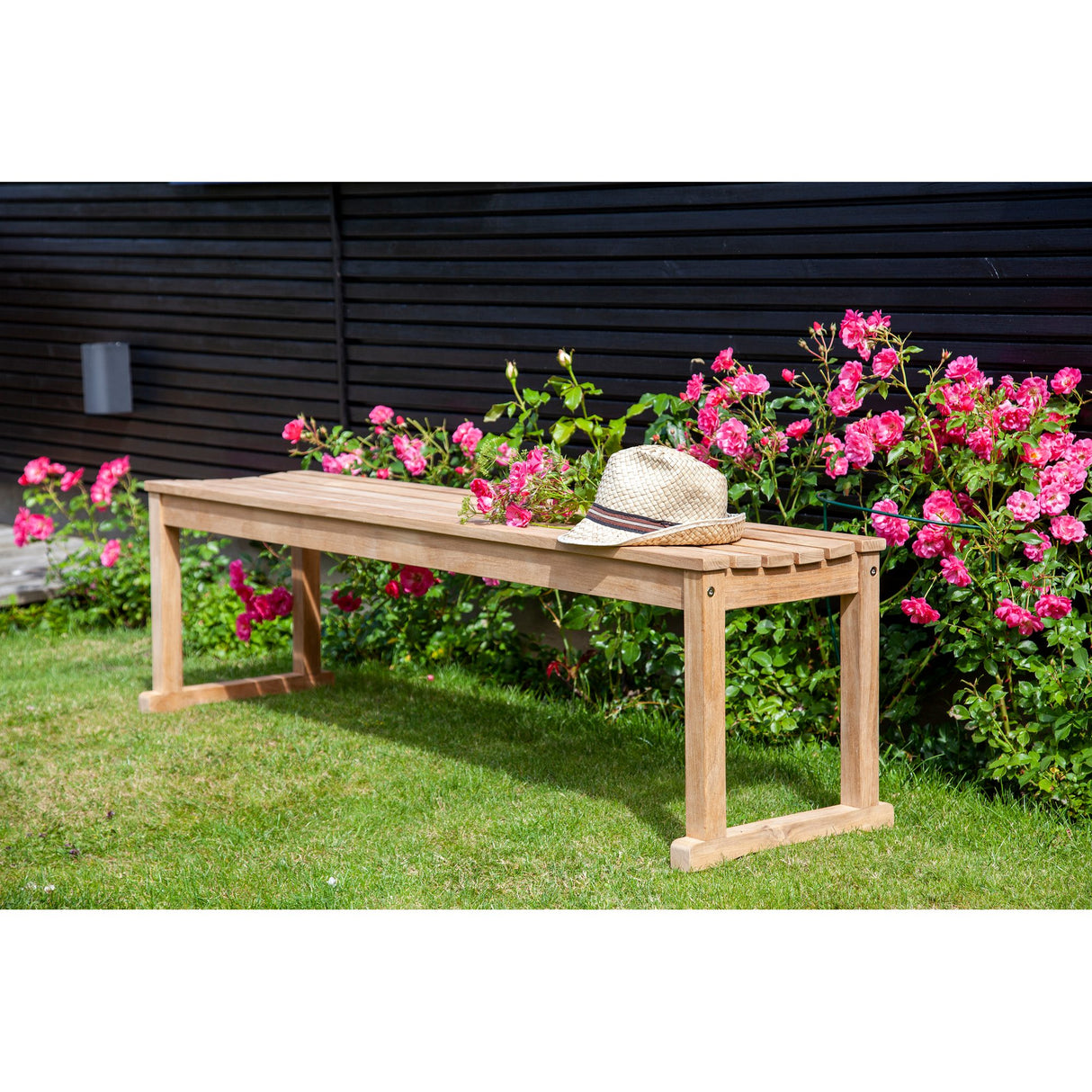 Vega Teak Trädgårdsbänk 150x40 cm - 3 personer