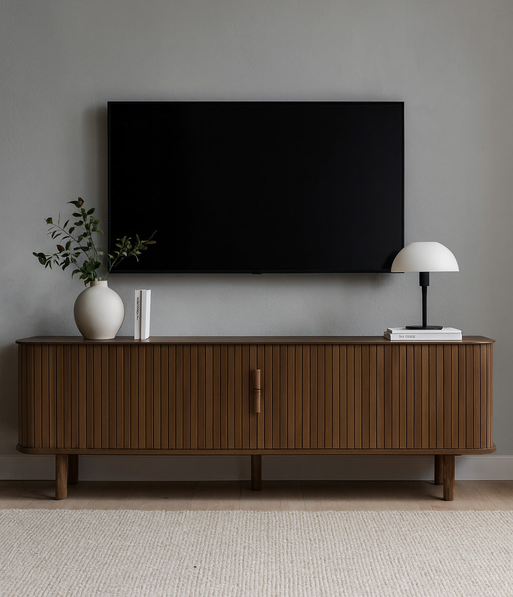 Eleganza Mediabänk 160 cm Rökt Ek