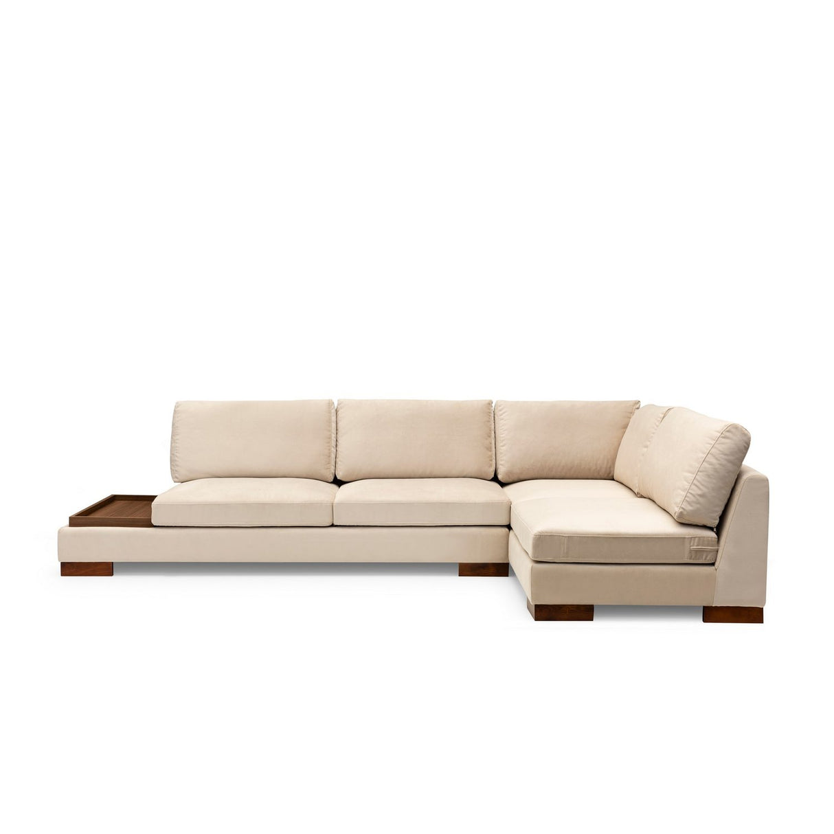 Hanoi hörn utan sittpuff (313 x 97 x 80 cm) Hörnsoffa Beige