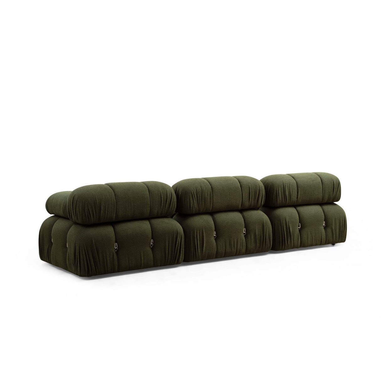 Vienna Beige L1-O1-1R-PUF (288 x 95 x 75 cm) Hörnsoffa Grön