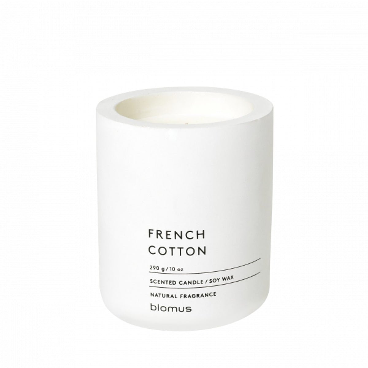 Fraga french cotton ø9 cm lily white Doftljus Lily White / French Cotton