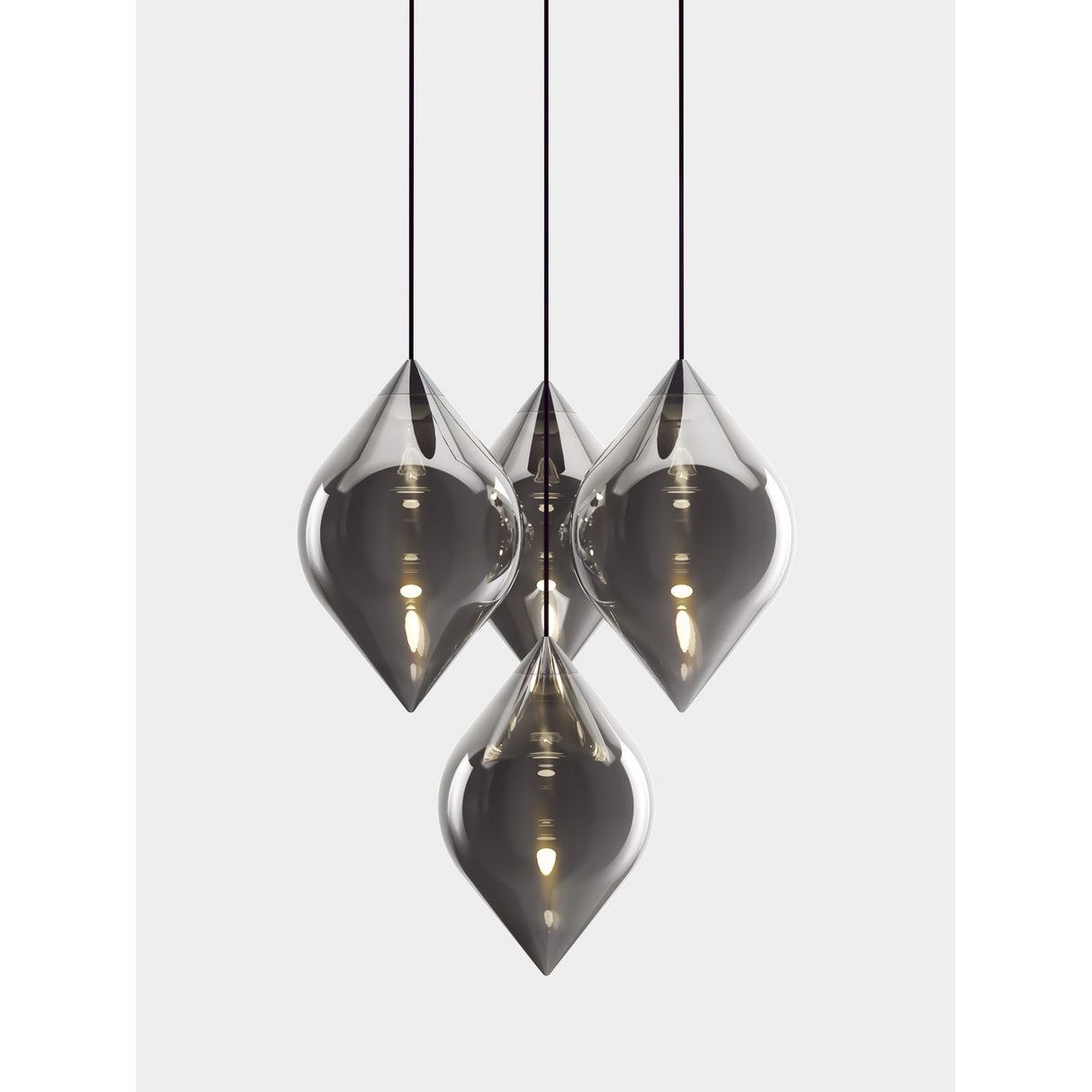 Flare Top Pendellampa Silver