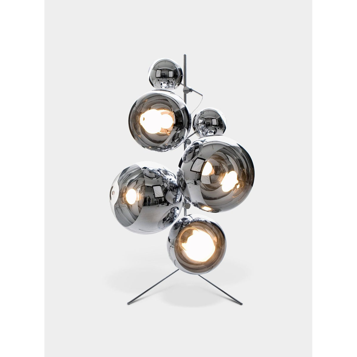 Mirror Ball Golvlampa Silver