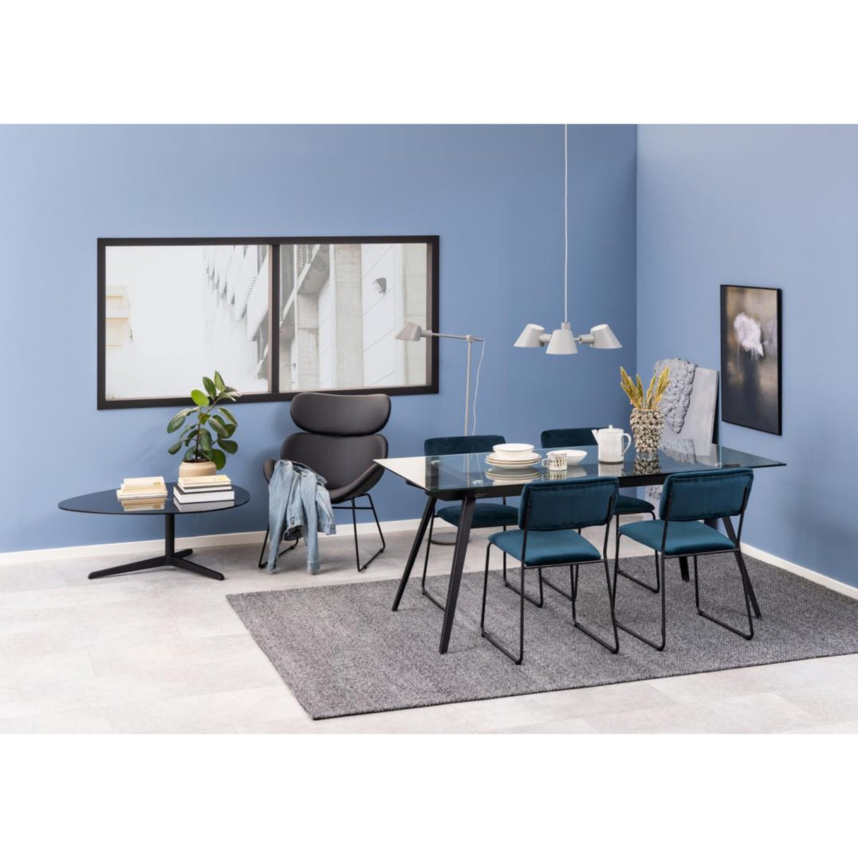 La Condamine Loungefåtölj PU Svart