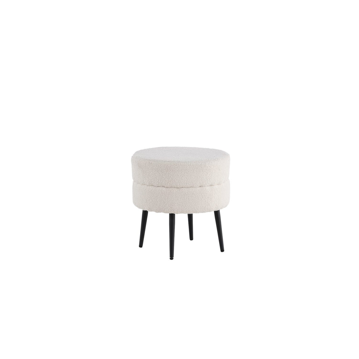 Pot Puff Svart, Polyester teddy