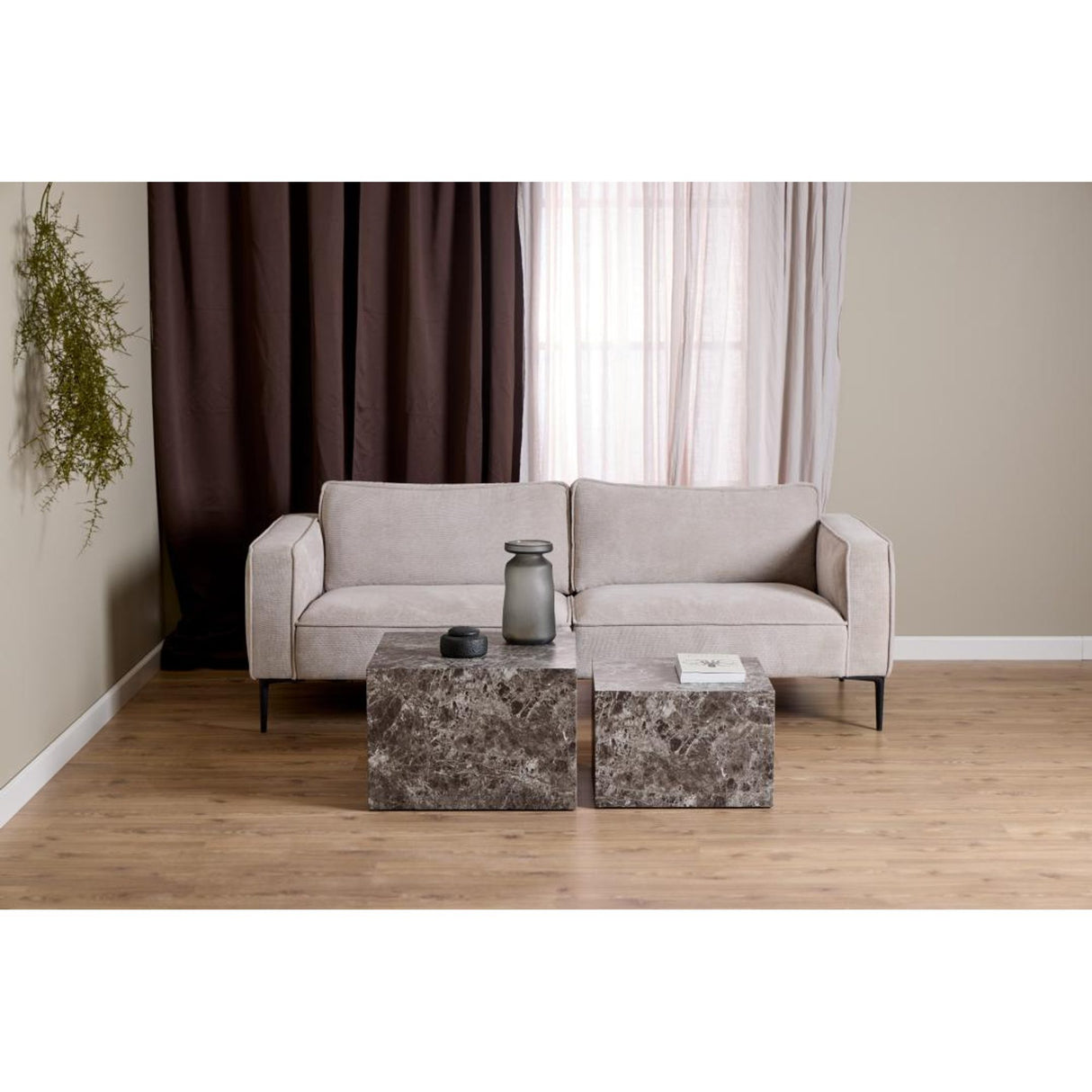 Dijon Satsbord 58x58 cm Ljusbrun