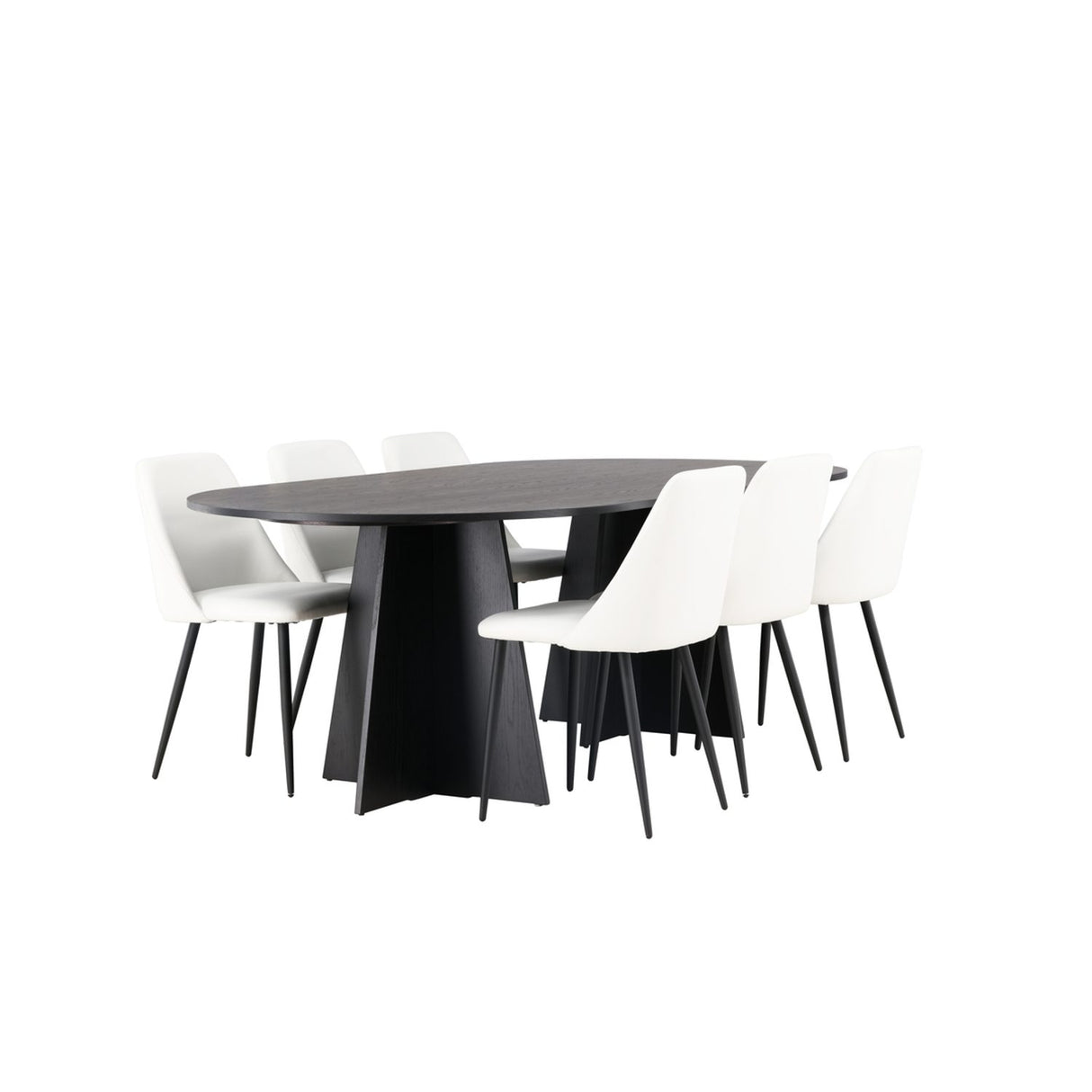 Bootcut, Night Oval matgrupp Svart,Vit, Svart, 230 x 115