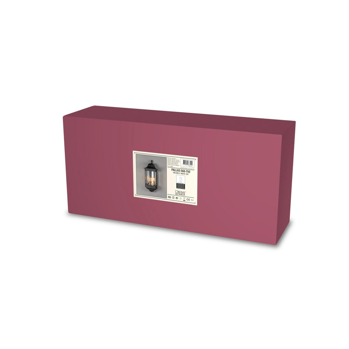 Pallas Plafond E27 Vägglampa Ute Mattsvart