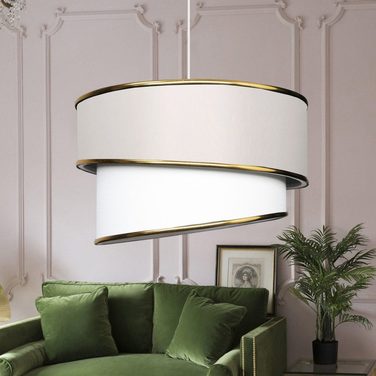 Innsbruck 2 (H 70 cm) Creme Ljuskrona