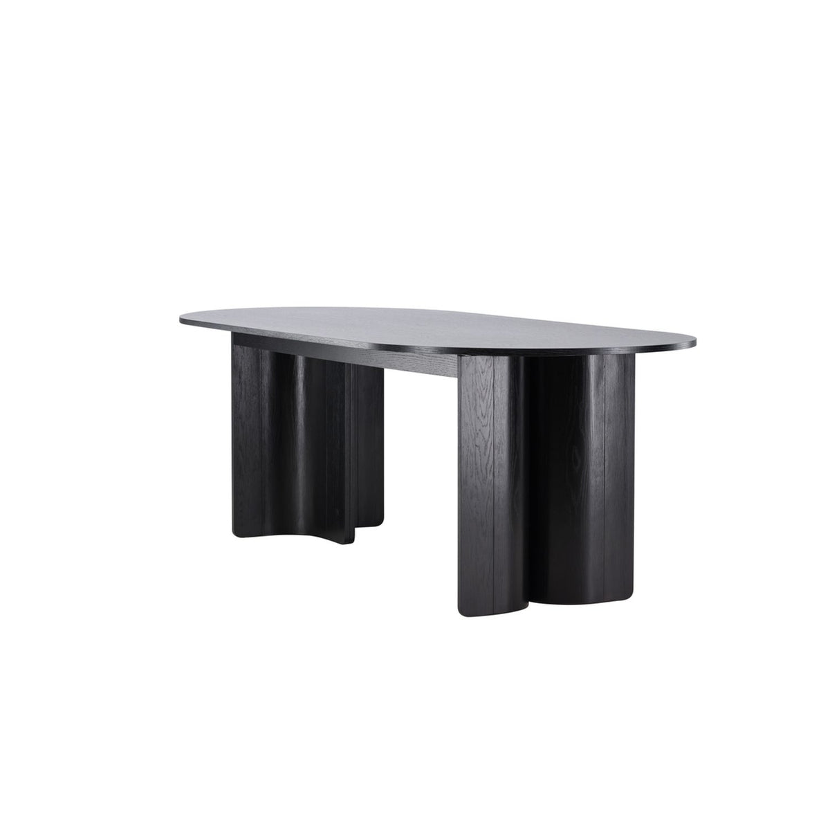 Tyresö Ovalt matbord Svart, 220 x 100 x 75