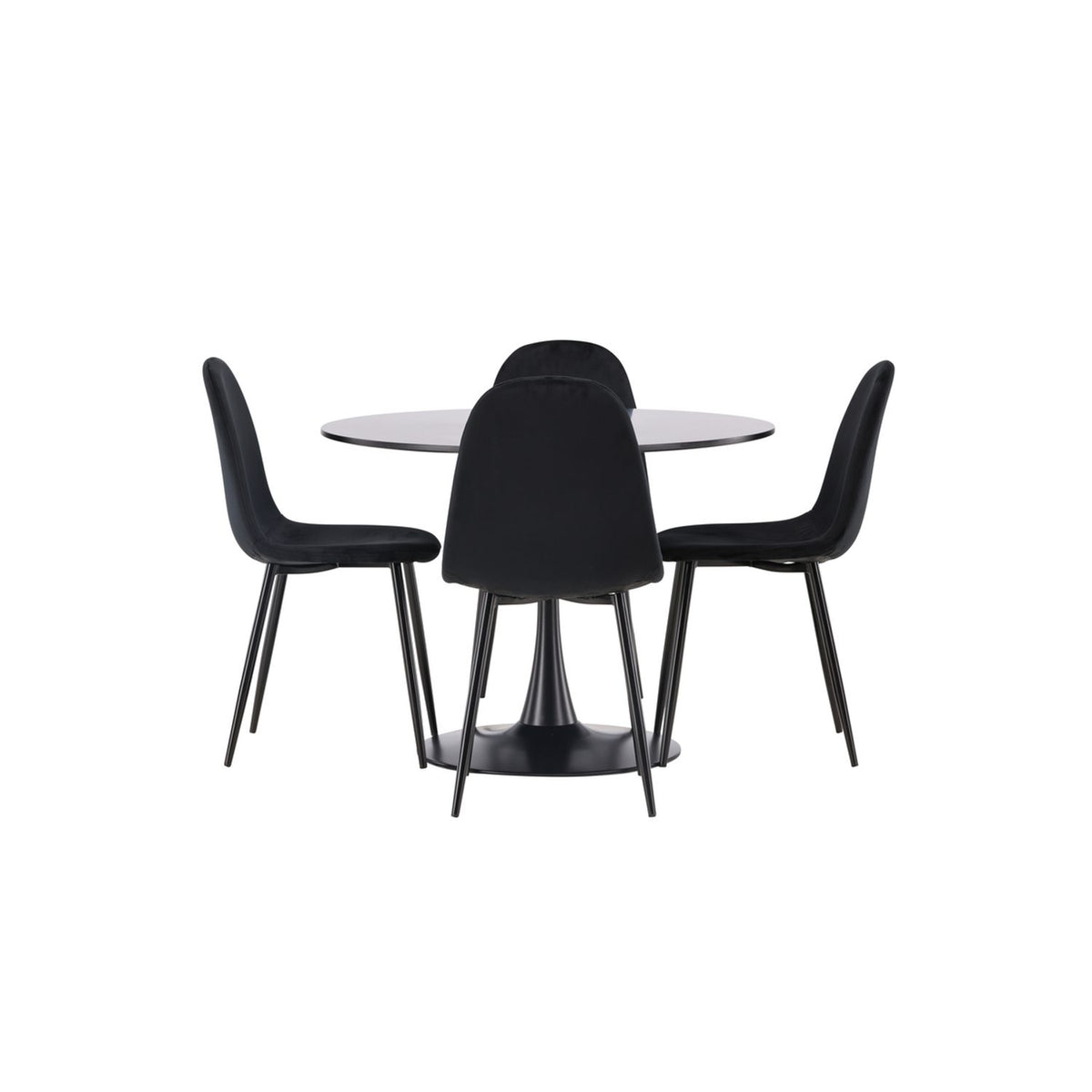Glade, Polar Rund matgrupp Svart, Svart, ⌀100