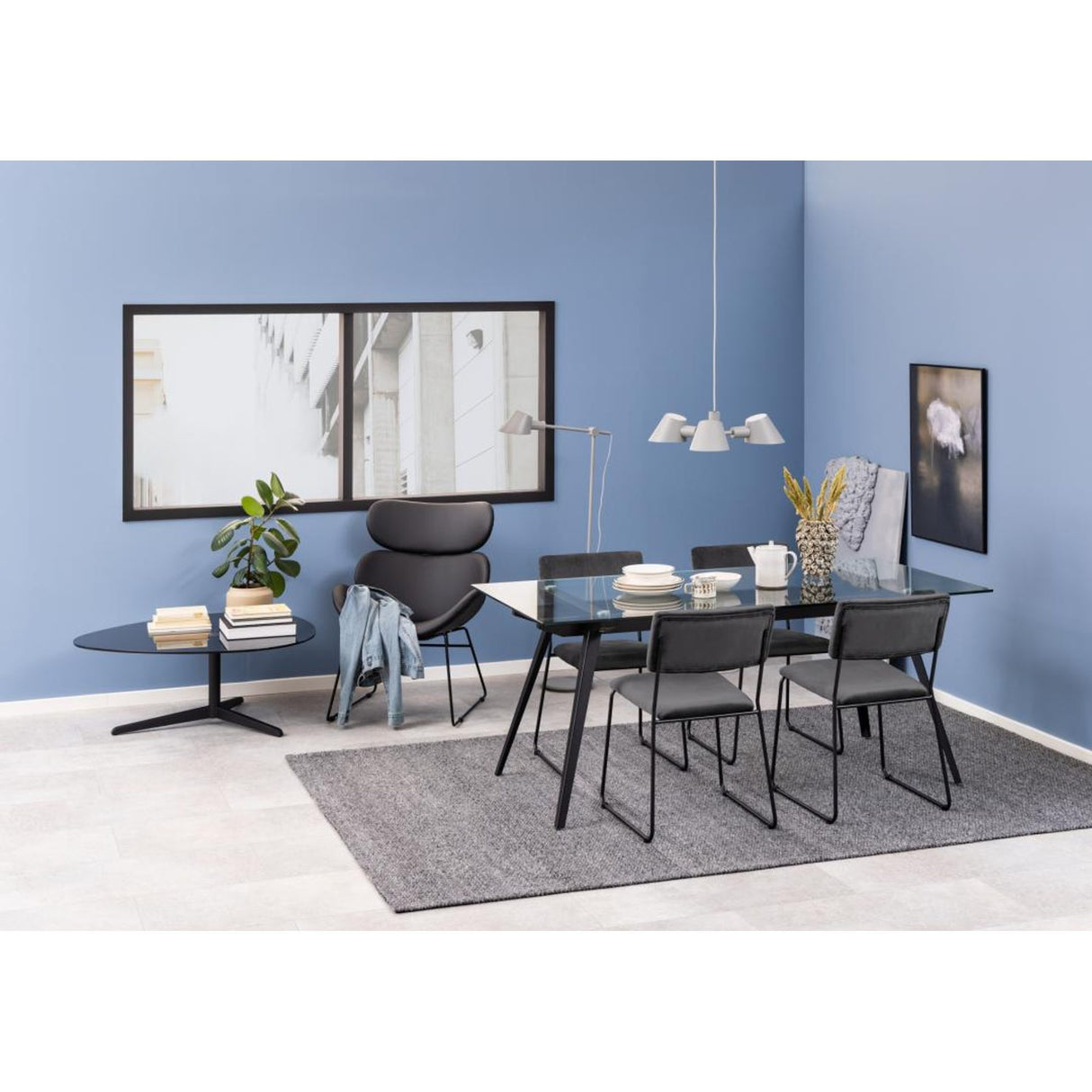 La Condamine Loungefåtölj PU Svart