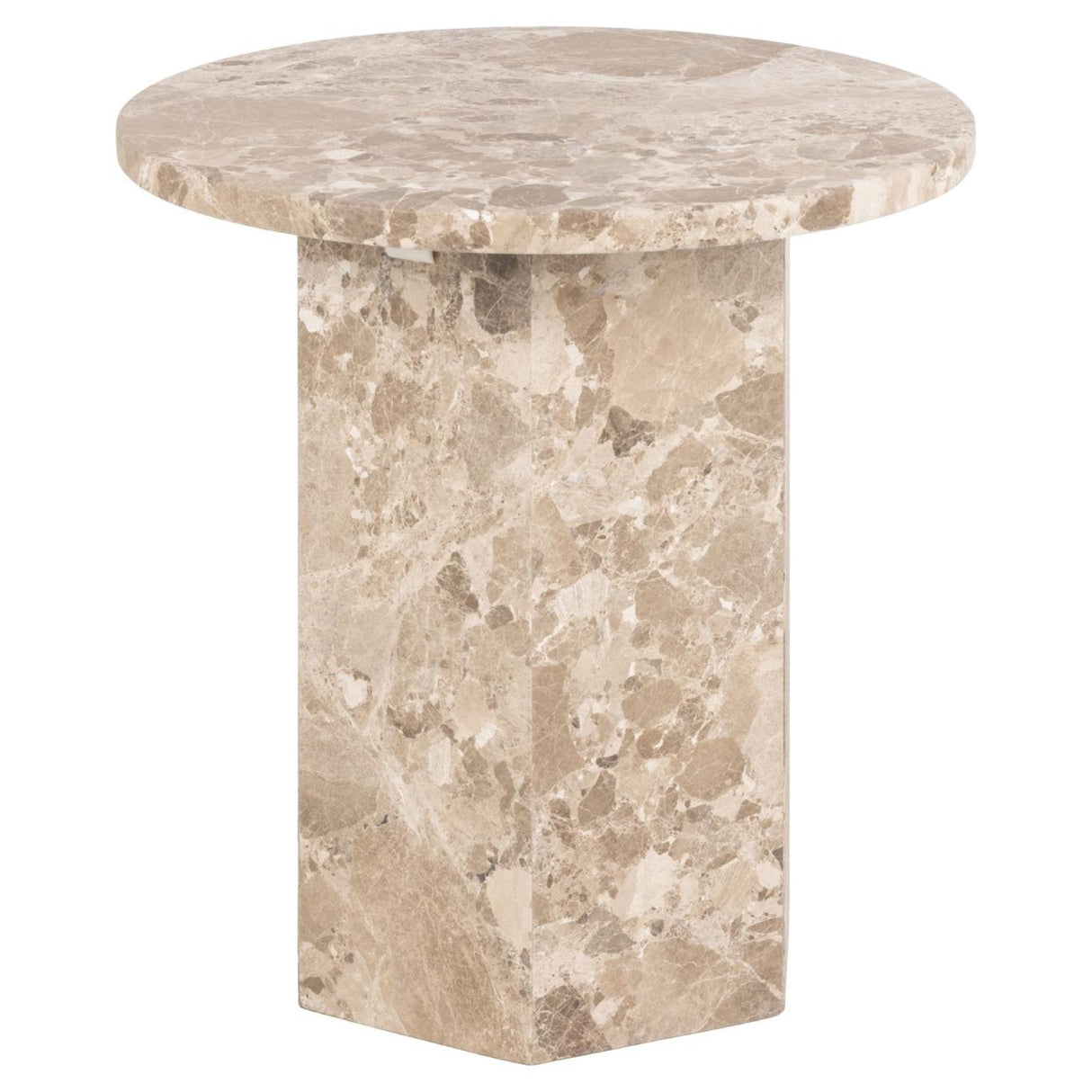 Miramas Sidobord Rund 50 cm Lattebrun