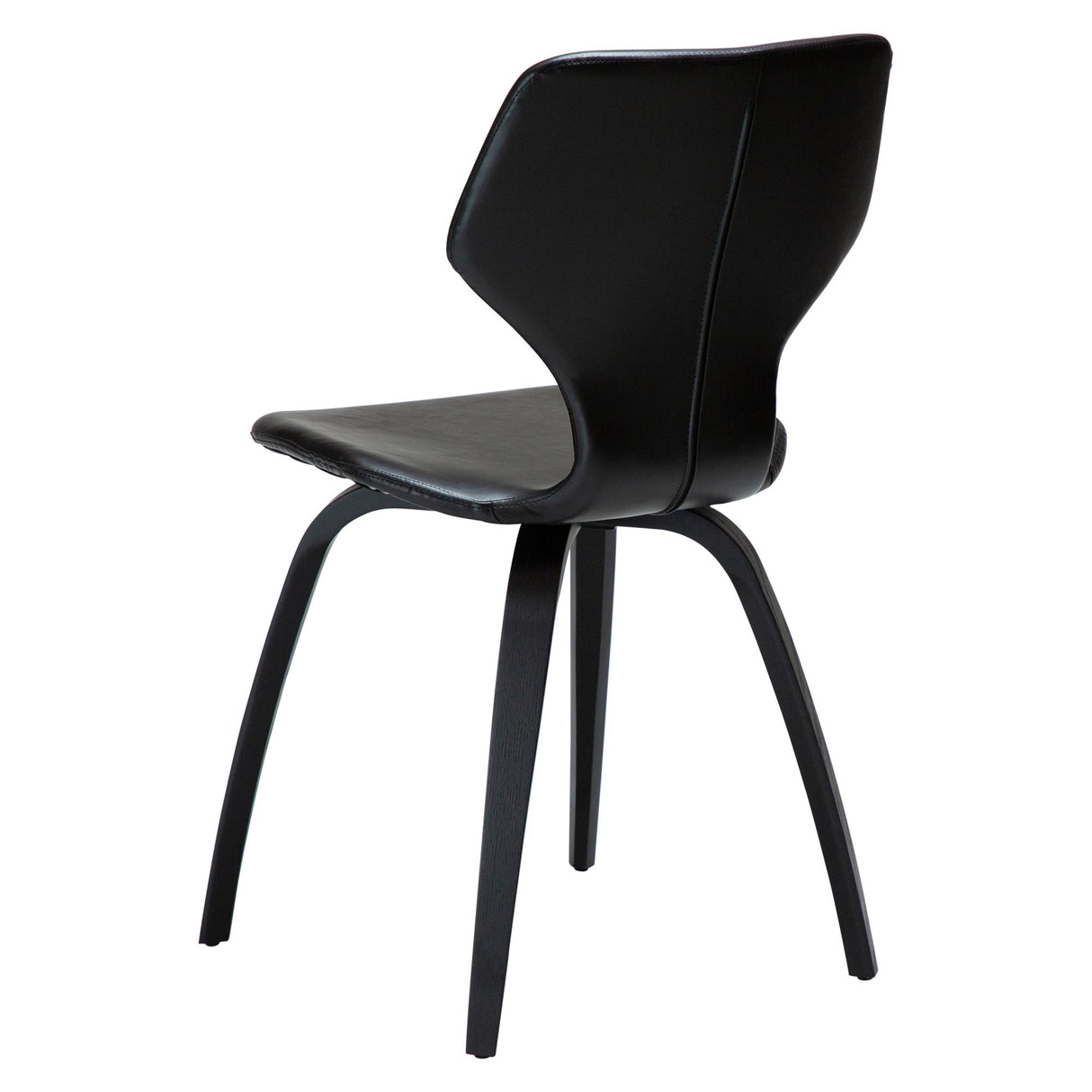 S.I.T Stol Vintage Black Art.Leather, Black Oak