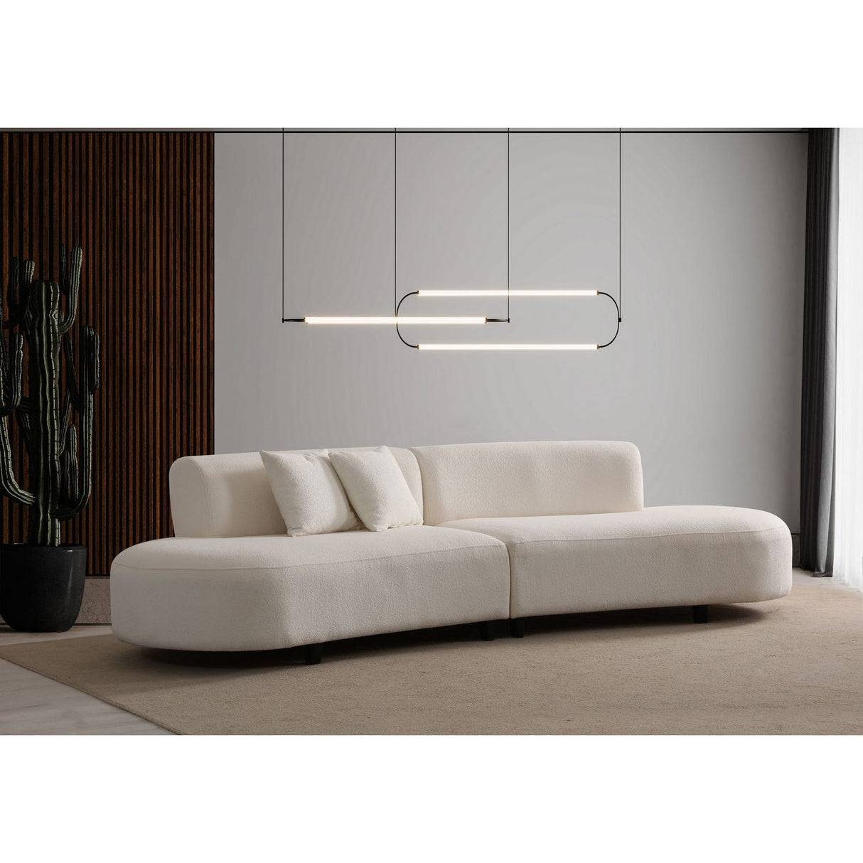 Pinto Divansoffa Cream 300 x 70 x 100 cm