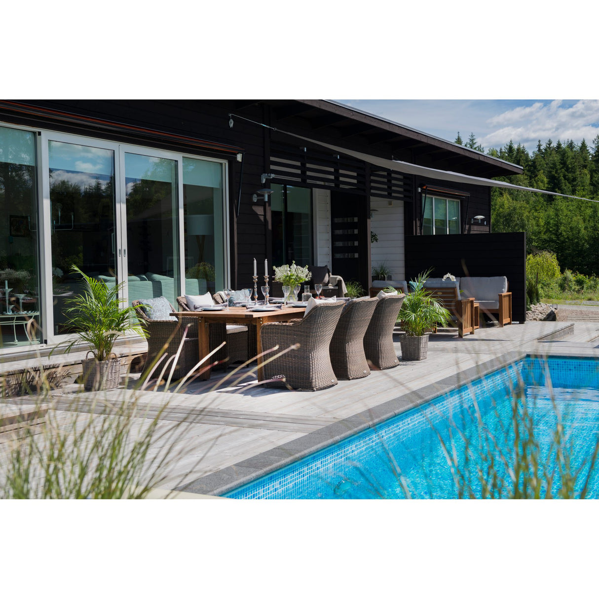 Gotland Utebord 60 x 120 cm Brun