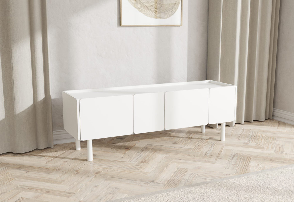 Vector Mediabänk 160 cm Vit