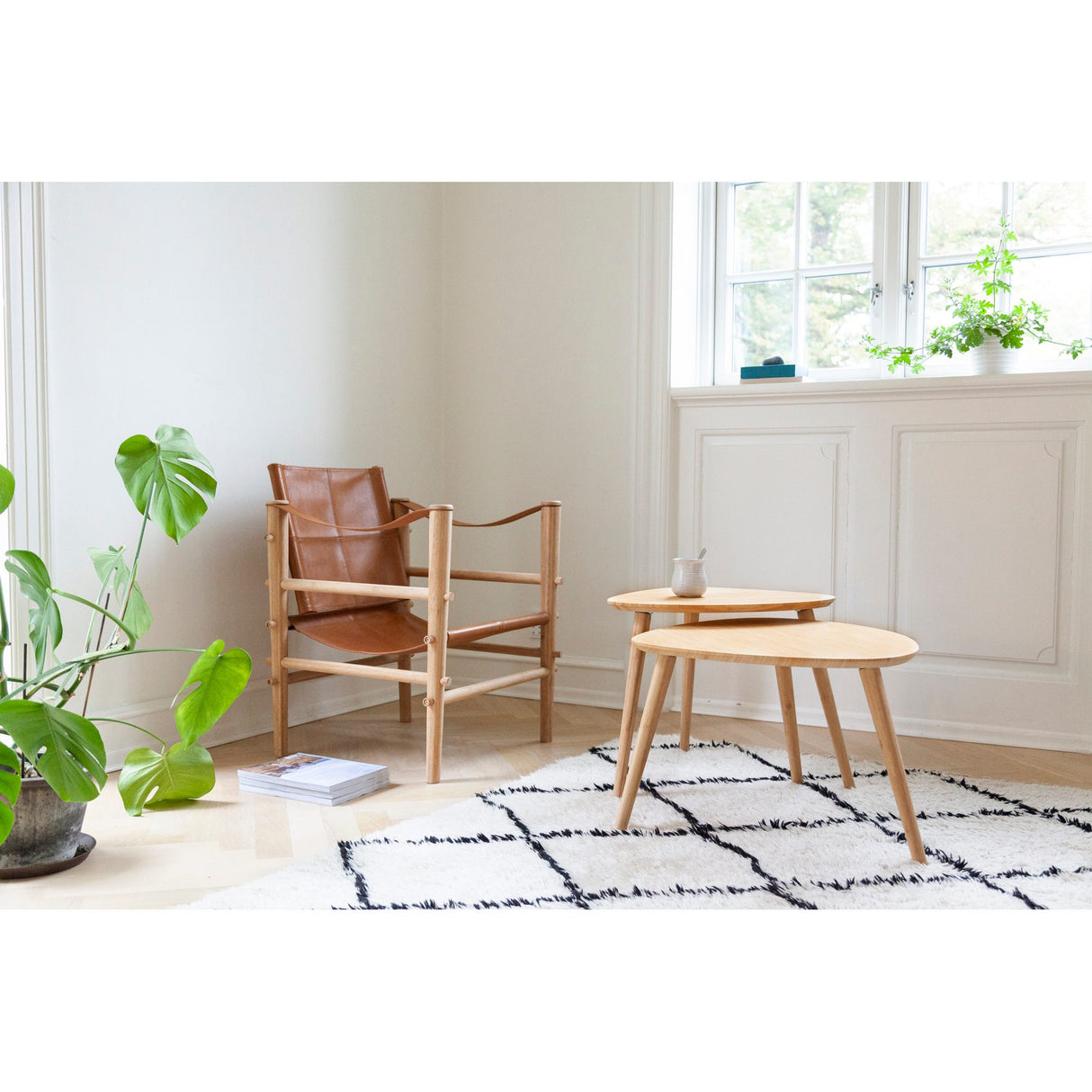 Noble 2-set Stor/Liten Satsbord Bambu