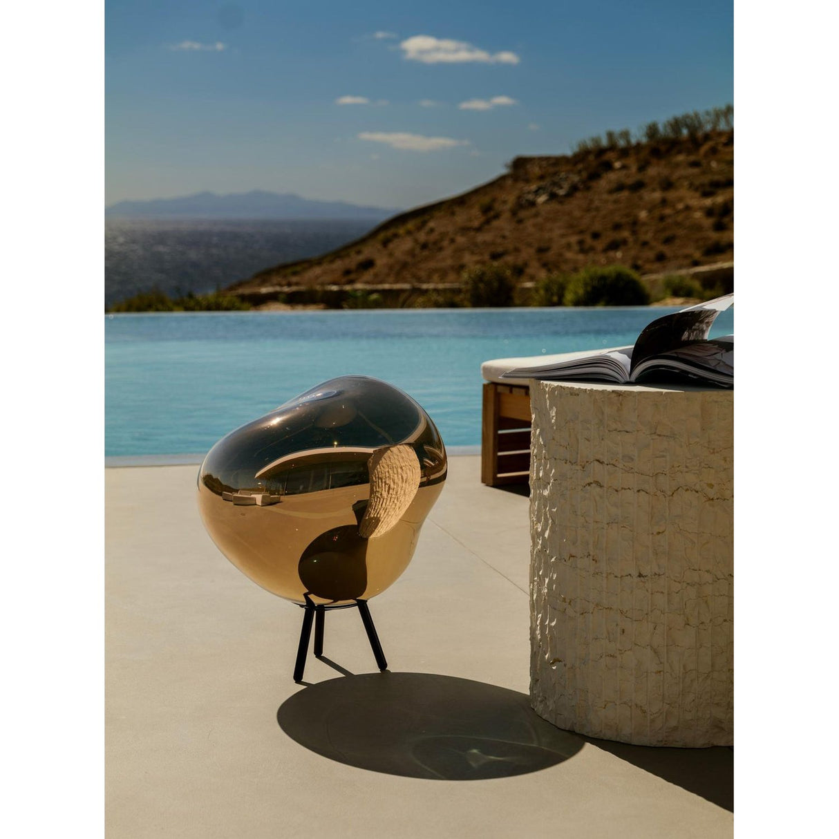 Melt Portabel lampa Gold/Black