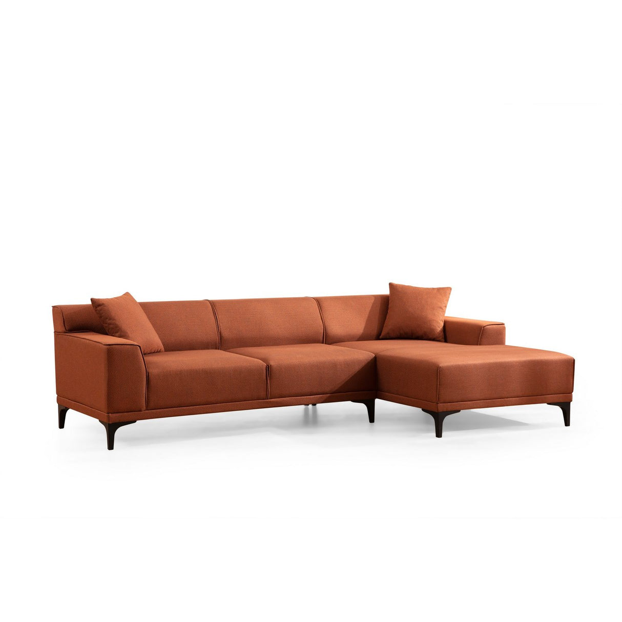 Tbilisi Corner (165 x 90 x 110 cm) Hörnsoffa Orange, Höger