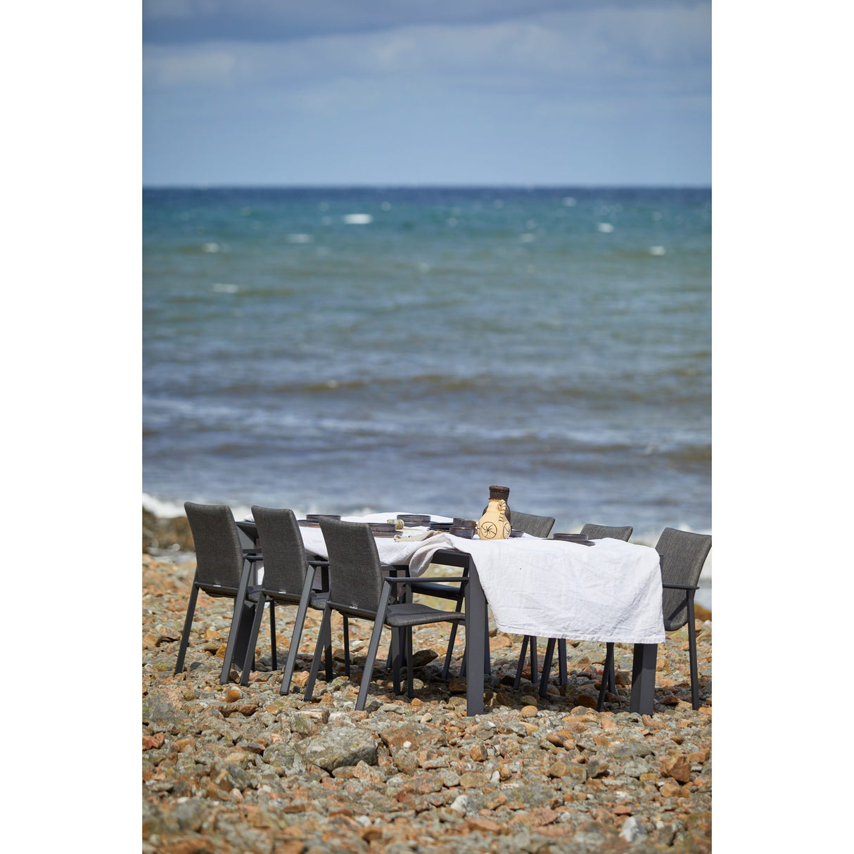 Borgdala Utebord 107x220/340 cm Grå