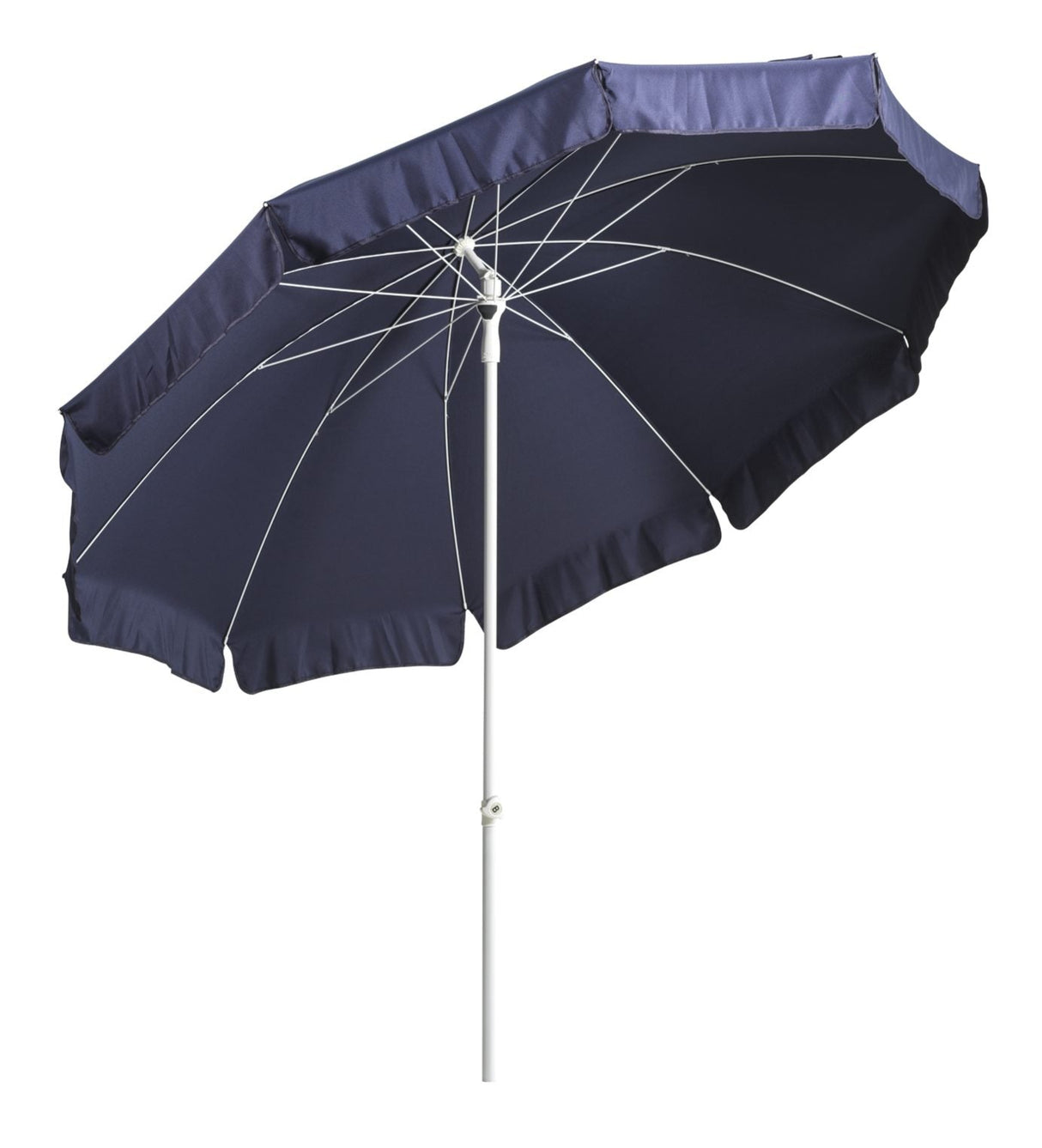 Follina Strandparasoll 240x226 cm Vit/Blå