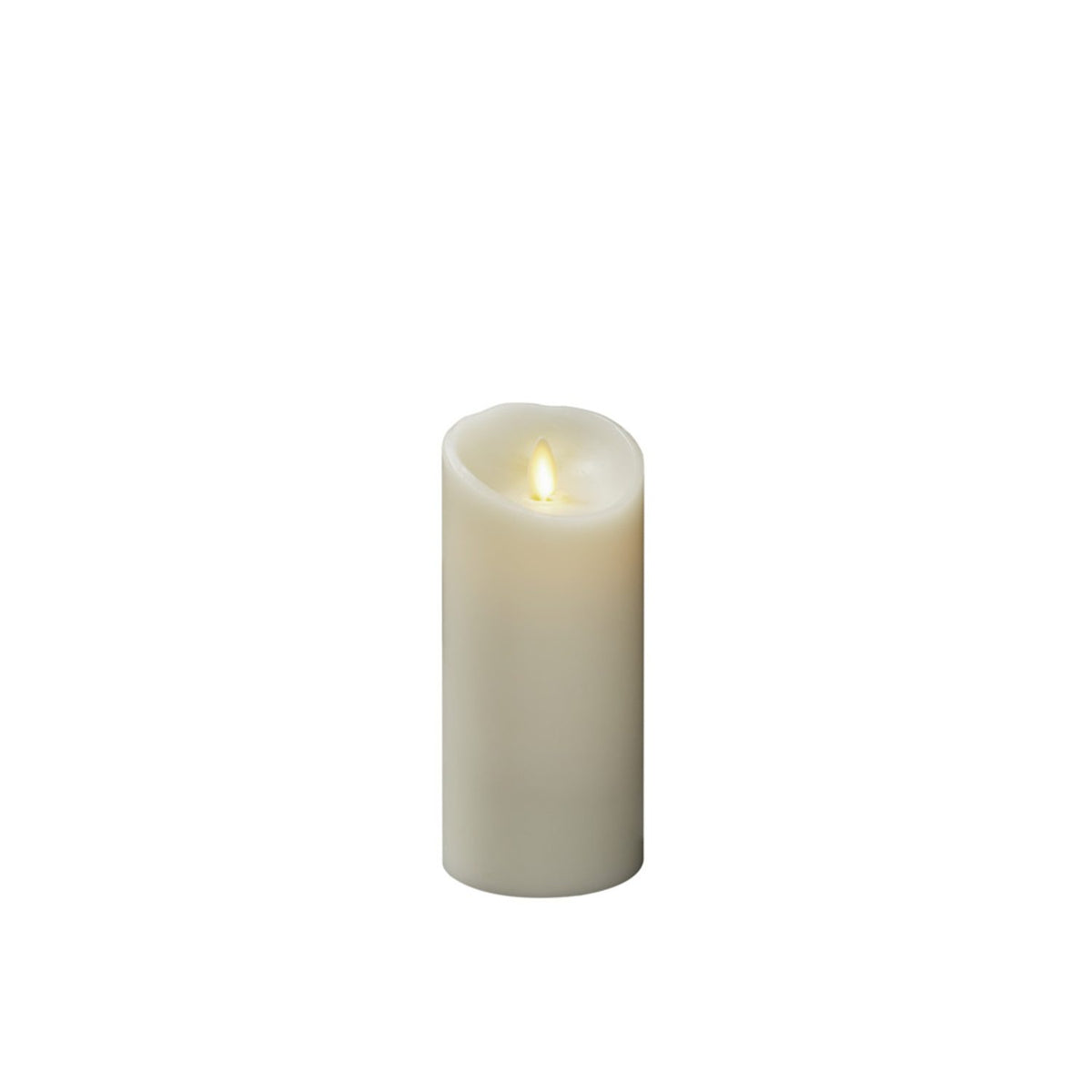 Vaxljus gräddvitt, varmvit LED timer 5h 2xC Dekorationsljus El 7,6x16,5 cm
