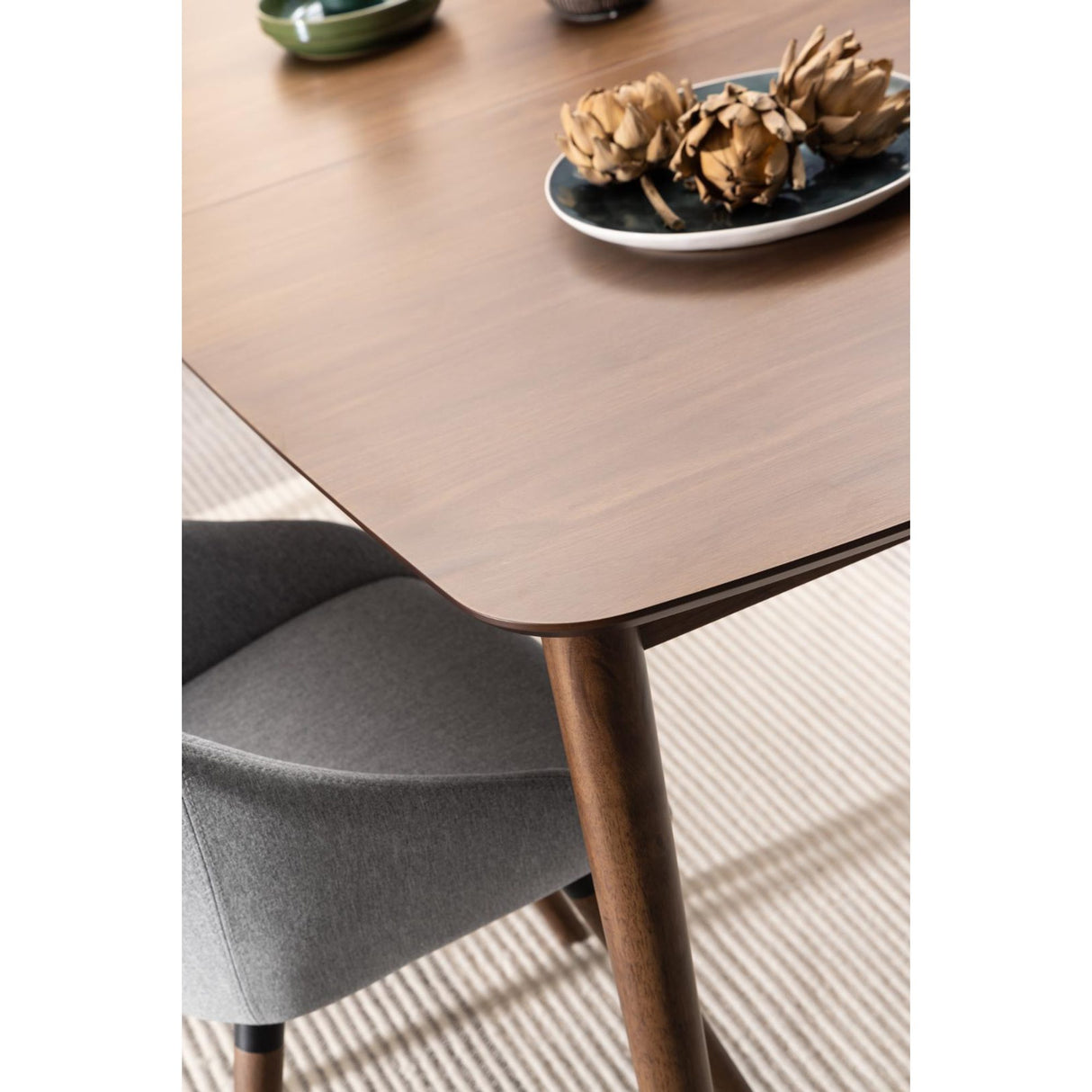 Århus Matbord 90x180-219cm ink. Iläggsskiva Valnöt