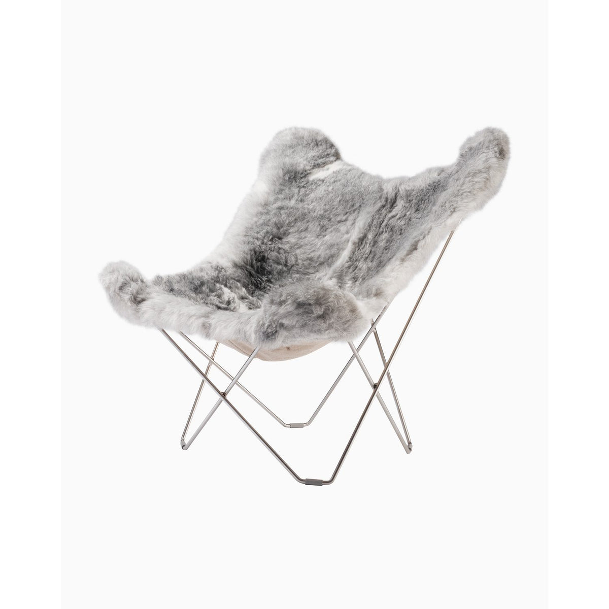 Iceland Mariposa Fåtölj Krom, Shorn Grey
