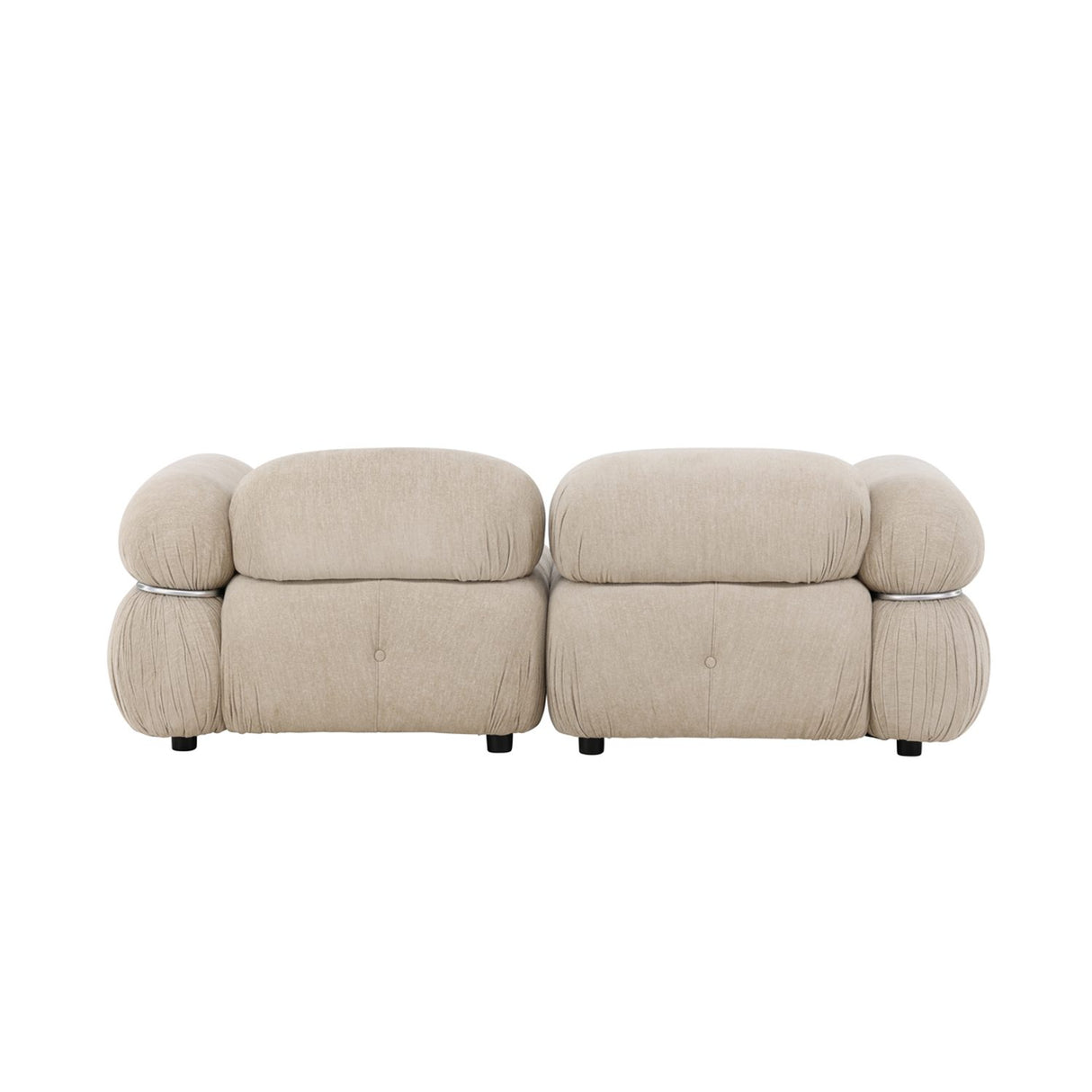 Mika 2-sitssoffa Beige, Silver