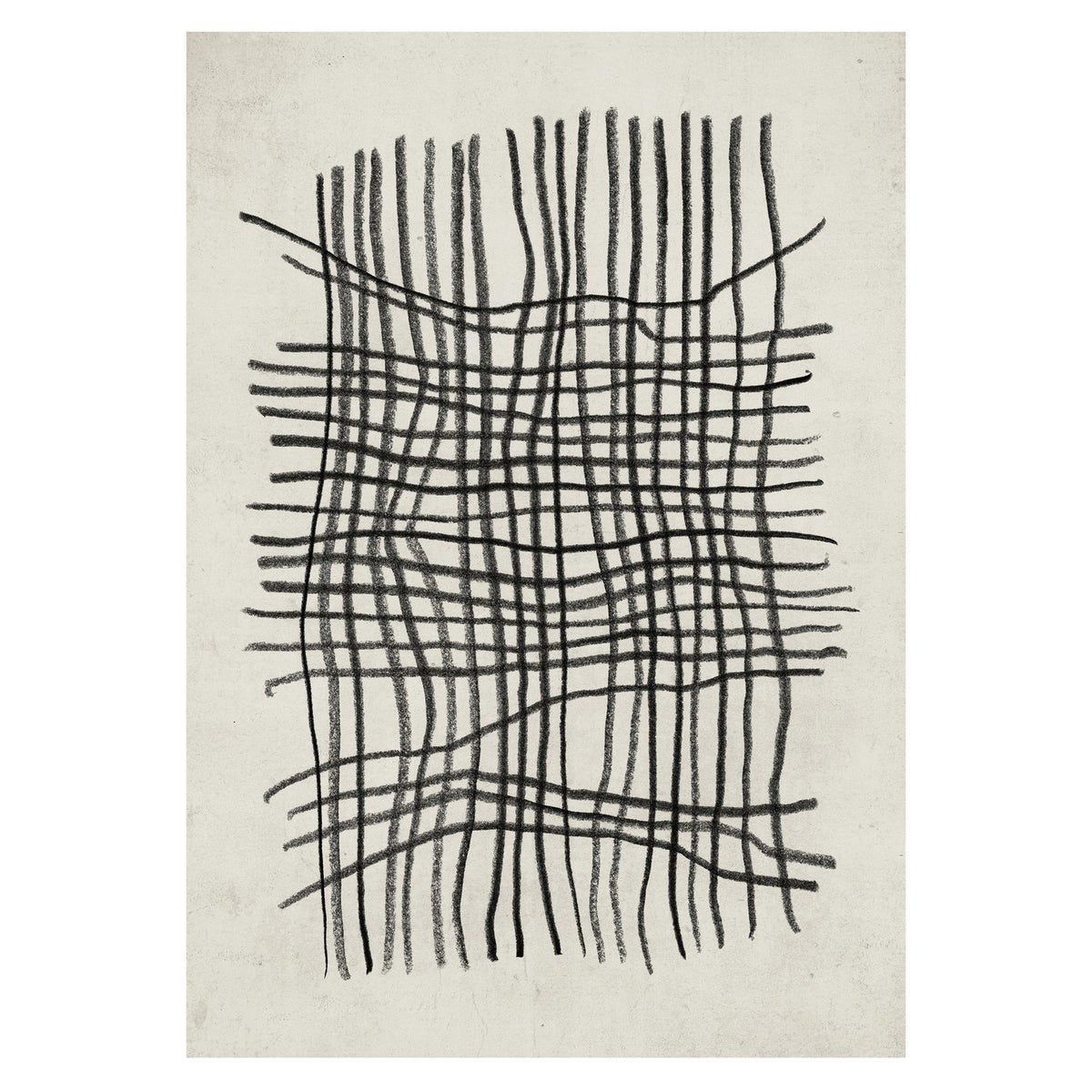 Linjekonst Poster Beige, 21 x 30 cm