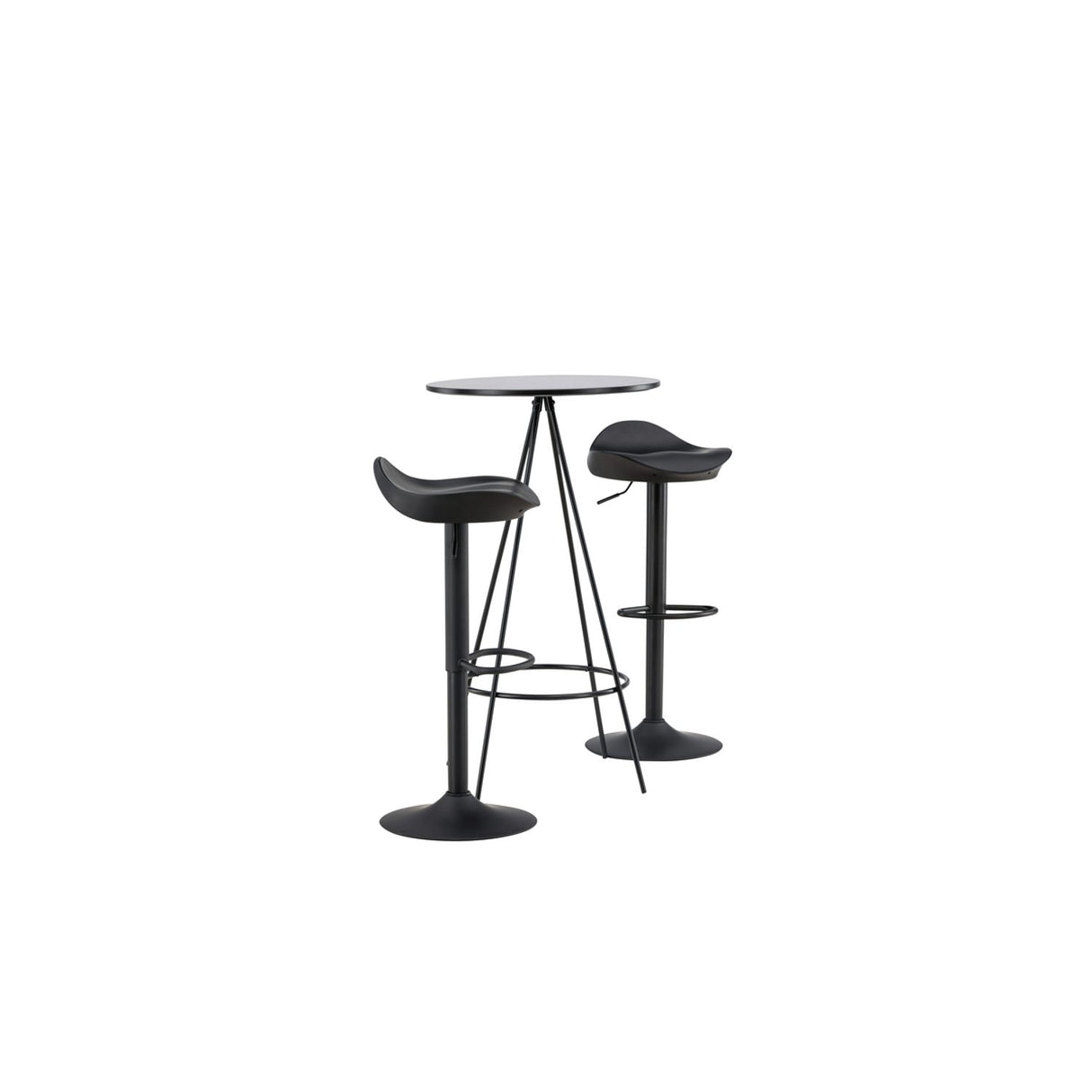 Bistro, Adesto Rund matgrupp Svart, Svart, ⌀60