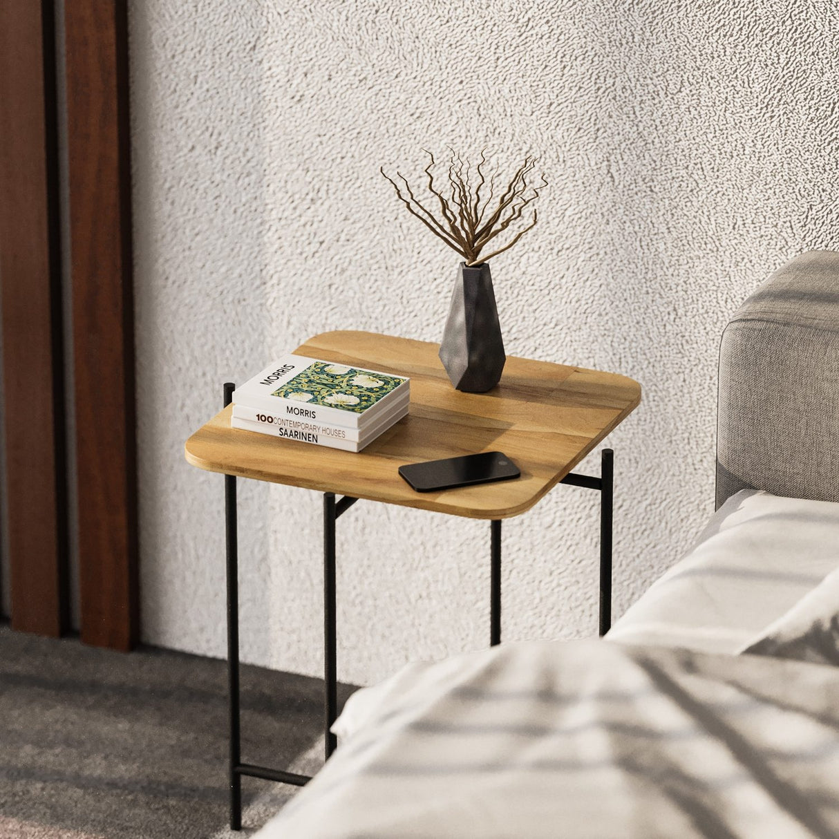 Bamako V (46 x 56 x 46 cm) Soffbord Svart Natur