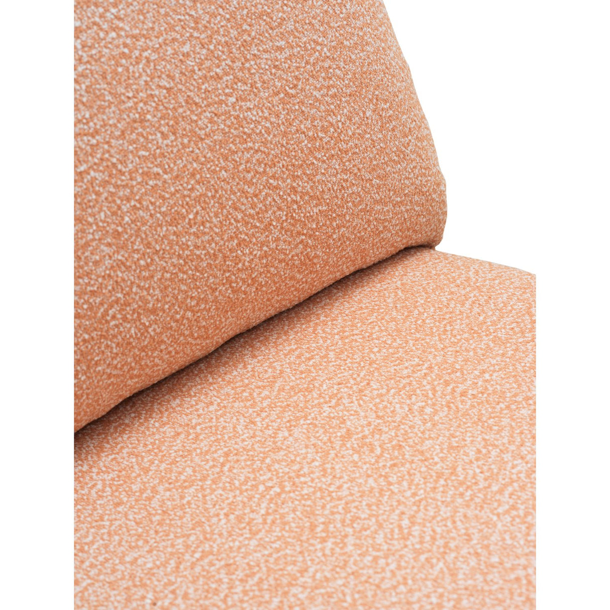 Blixt Loungefåtölj Pearl White/Teddy Orange