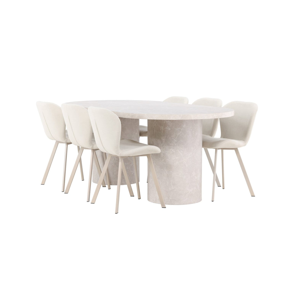 Narvik, Lilja Oval matgrupp Beige, Beige, 200 x 100