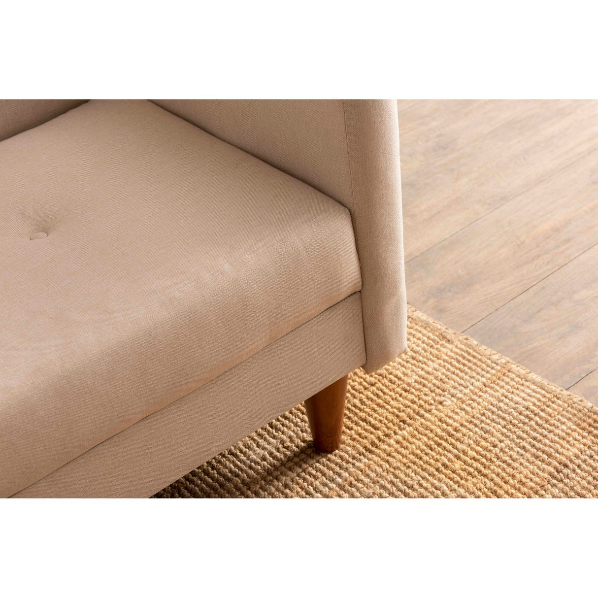 Manila (200 x 83 x 75 cm) Creme 3-sits bäddsoffa