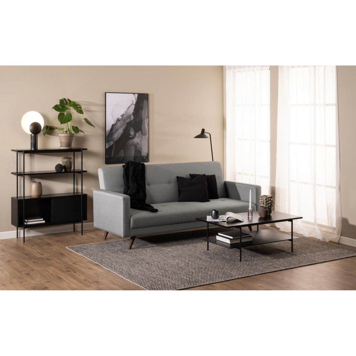 Paddington Soffbord 115x60 cm Svart