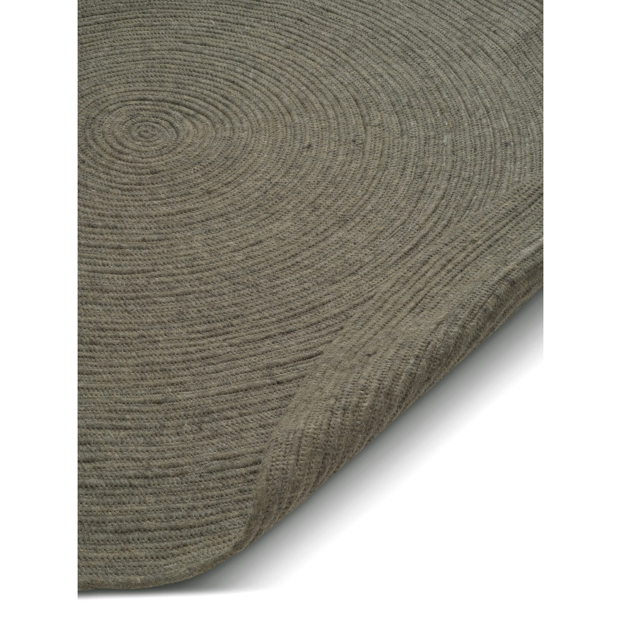 Merino Rund Matta Mörkgrön