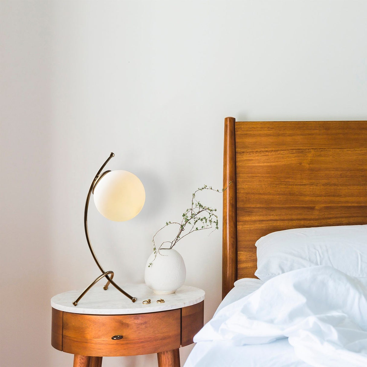 Denver Bordslampa Vintage / Vit