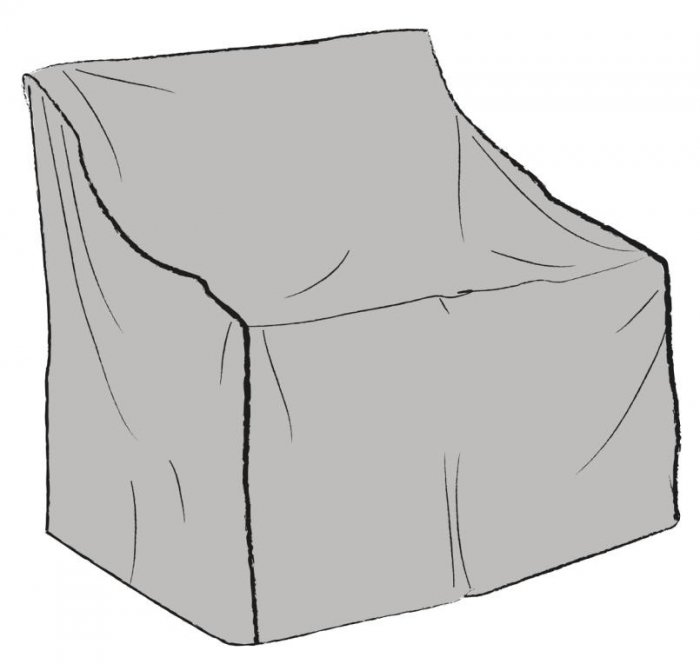 Möbelskydd Fåtölj 95x102 cm Grå