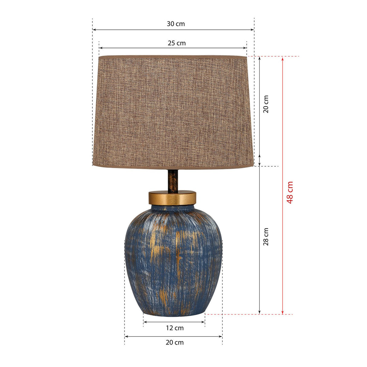 Nuuk (40 x 30 x 40 cm) Bordslampa