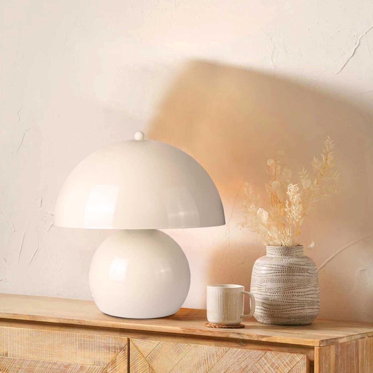 Ela (H 30 cm) Creme Bordslampa