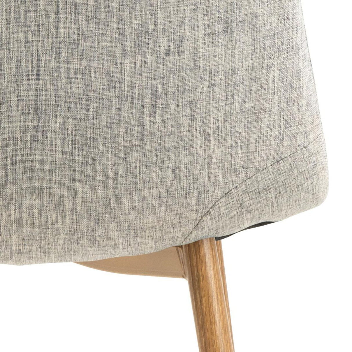 Nicole Matstol Nesia tyg Ljusgrå/Ek
