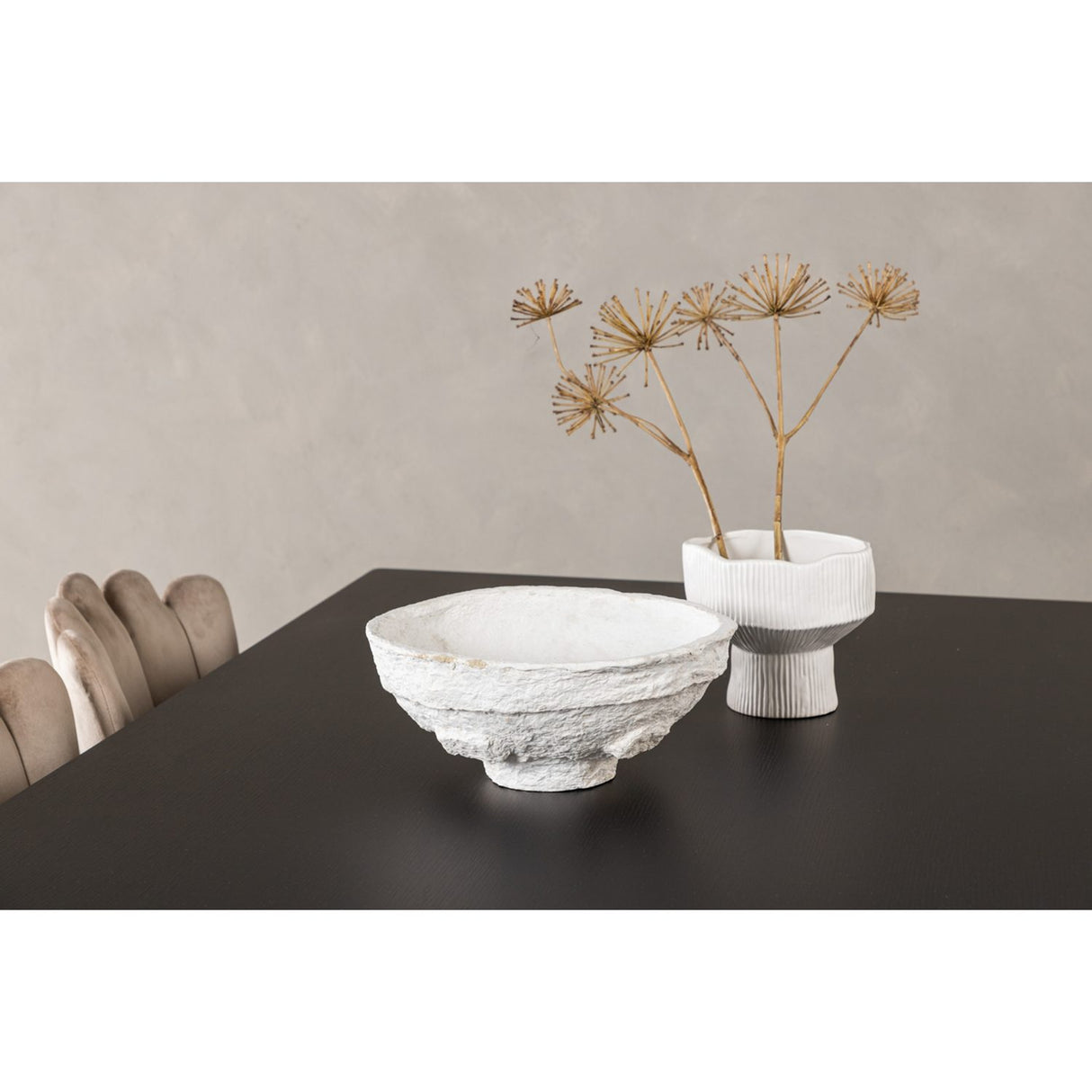 Vail, Limhamn Rektangulär matgrupp Beige, Svart, Svart, 200 x 100