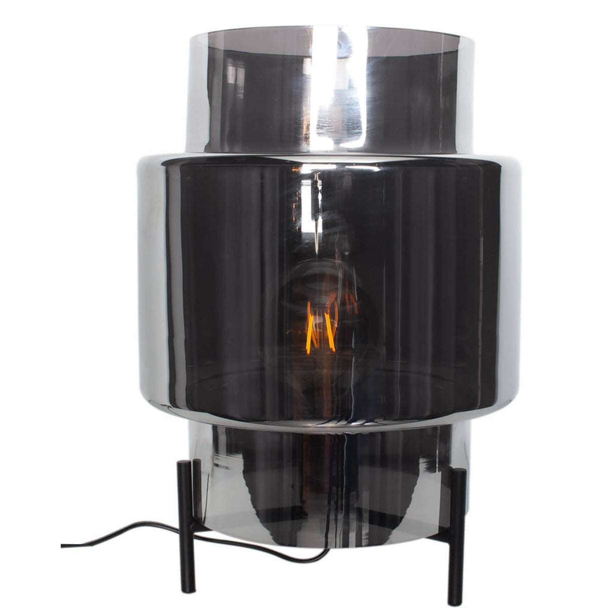 Ebbot Bordslampa 37 cm Rökgrå