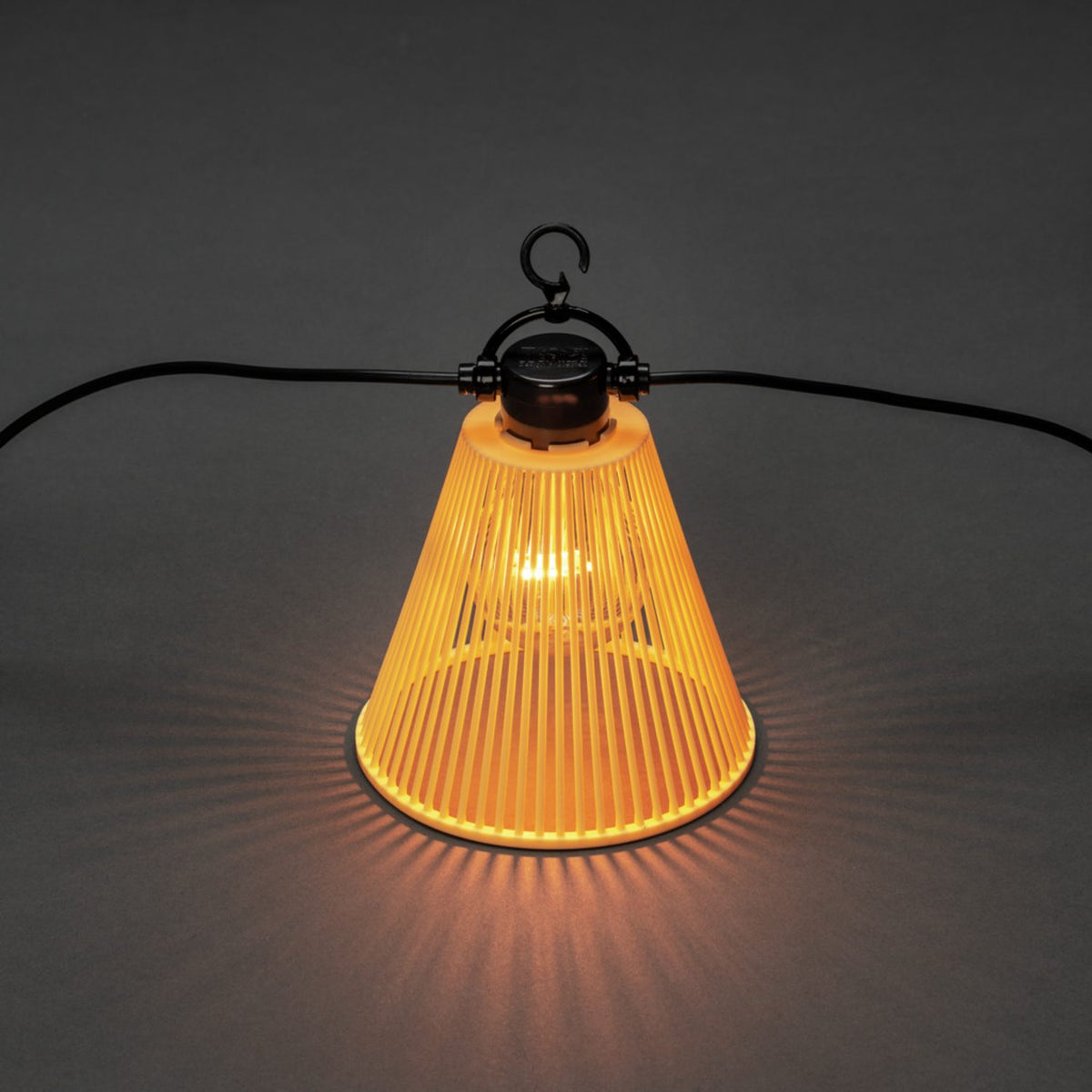 Startset E27 10 amber LED dekoration Dimmer Ljusslinga Ute Gul